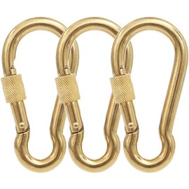 PROND Locking Carabiners, Heavy Duty Carabiner, 316 Stainless Steel Screw Lock Carabiner Hooks, 2.7inch