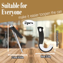 2PCS Jar Openers, Jar Opener for Weak Hands for Hands Non-Slip Effortless for Weak Hands Seniors （Black）
