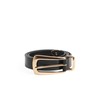 Favorite Daughter womens The Statement Belt, Black/Gold, Medium