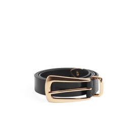Favorite Daughter womens The Statement Belt, Black/Gold, Medium