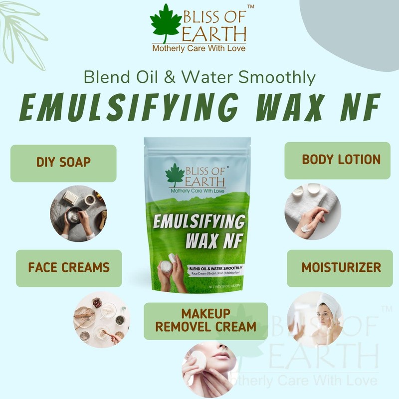 Bliss of Earth Emulsifying Wax NF Cosmetic Grade Wax Best
