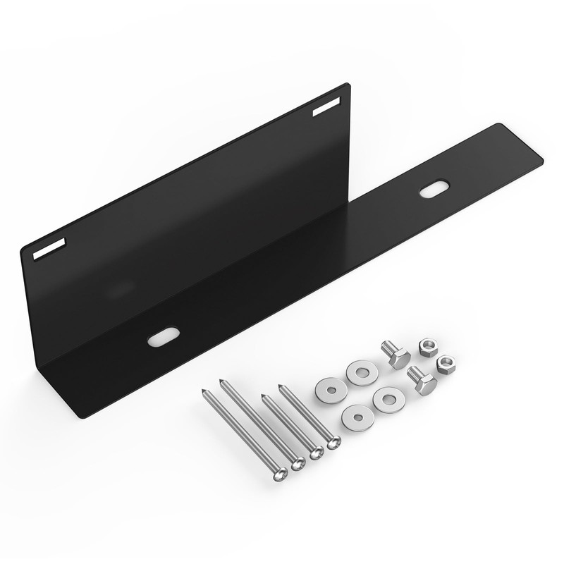 Bevinsee No-Drill Front Bumper License Plate Relocator Bracket Compatible with