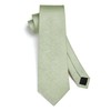 HISDERN Men's Tie Handkerchief Plain Tie & Pocket Square Set