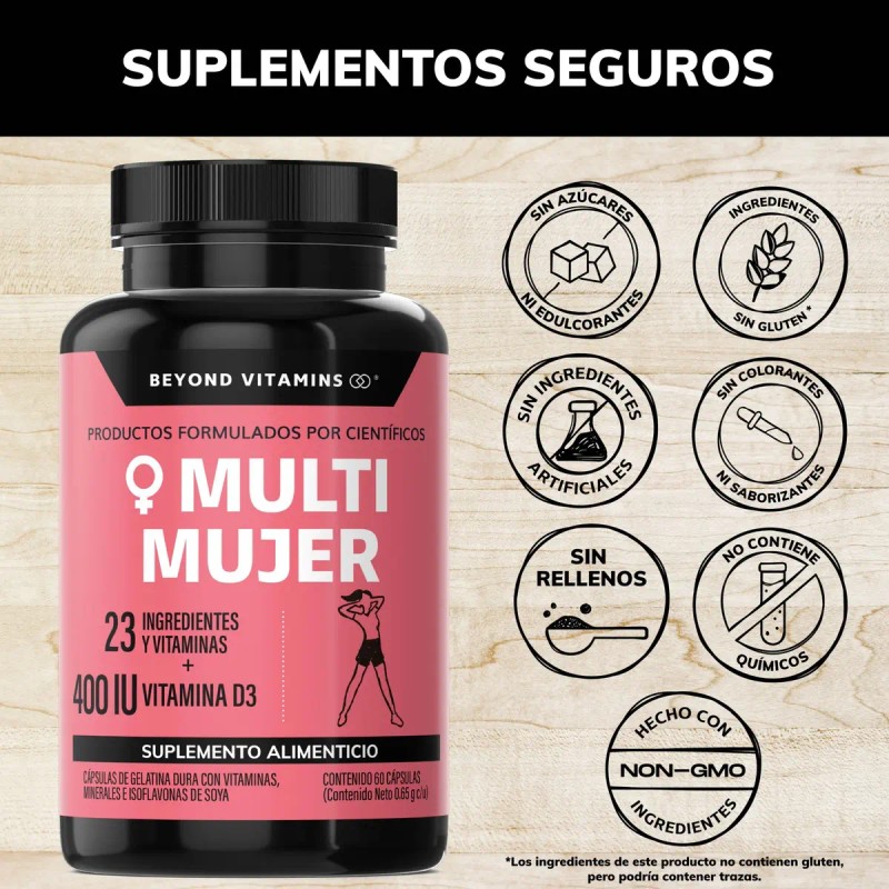 Kit Multivitaminico Mujer Magnesio Complex Sabor