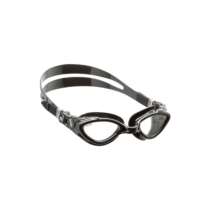 Cressie DE202150 Unisex Swimming Goggles, Flat Lens, UV Protection, Scratch-Resistant,