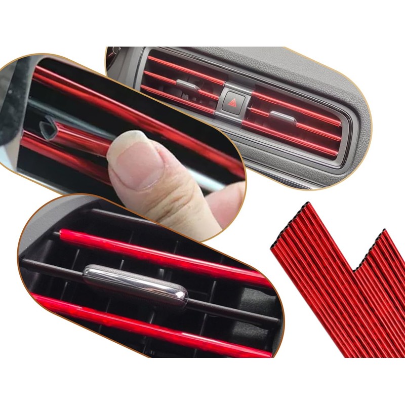 Emezddo Pack of 10 Car Air Vent Decoration, Ventilation Grille