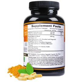 ecostream Naturals (Pack of 3) All Natural Relaxant Muscle Relax 24/7 - Large 2,300 Milligram Day/Night Use Capsules Maximum Strength Support