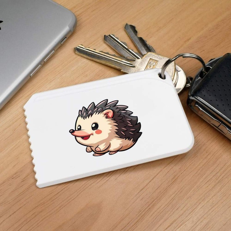Azeeda 'Cartoon Hedgehog' Plastic Ice Scraper (IC00036917)