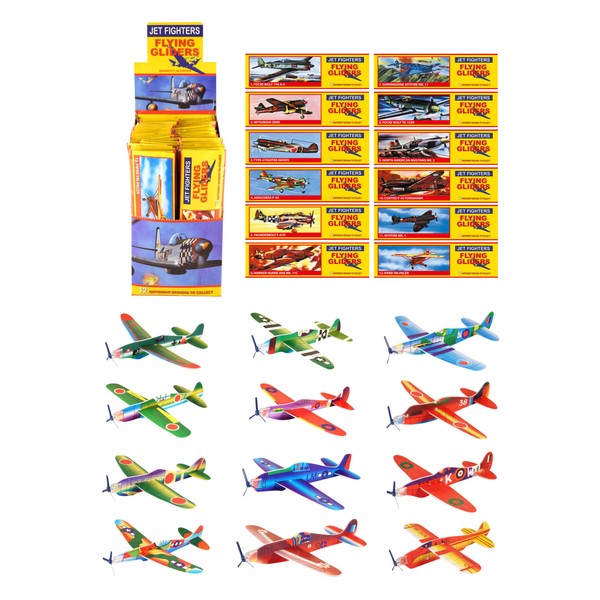 HiFEN® Jet Fighter Plane Gliders (20cm) – Pack of 24