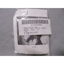 US M1 Helmet Steel Pot Chin Strap NOS  STRAP CHIN GROUND TROOPS HELMET 1980'S