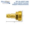 RecPro RV Exterior Spray Port Hook-Up Connector with Quick Connector