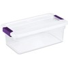 Sterilite 17511712 6 Quart/5.7 Liter ClearView Latch Box, Clear with