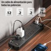 Kirogily Multicontacto Regleta Protector Supresor Picos Voltaje