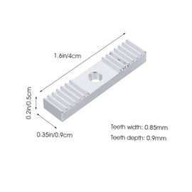 Ipetboom 5pcs Printer Accessories Aluminium Alloy Timing Belt Clamp Mount Block for Easy Installation and Enhanced Performance Printing