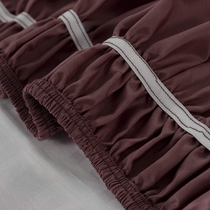 PiccoCasa Elasticated Bed Skirt Ruffled Bed Base Wrap Around Bed