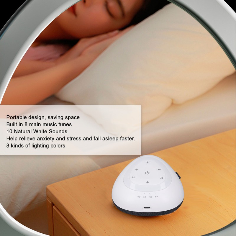 White Noise Machine Multifunctional Soft Music Portable Smart Sleep Instrument