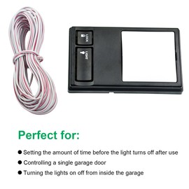 Multi-Function Wall Keypad Control Panel, Wall-Mounted Multi-Function Garage Door Console for LiftMaster 41A5273-1 78LM, 78LMC, 41C494 -Wired Version