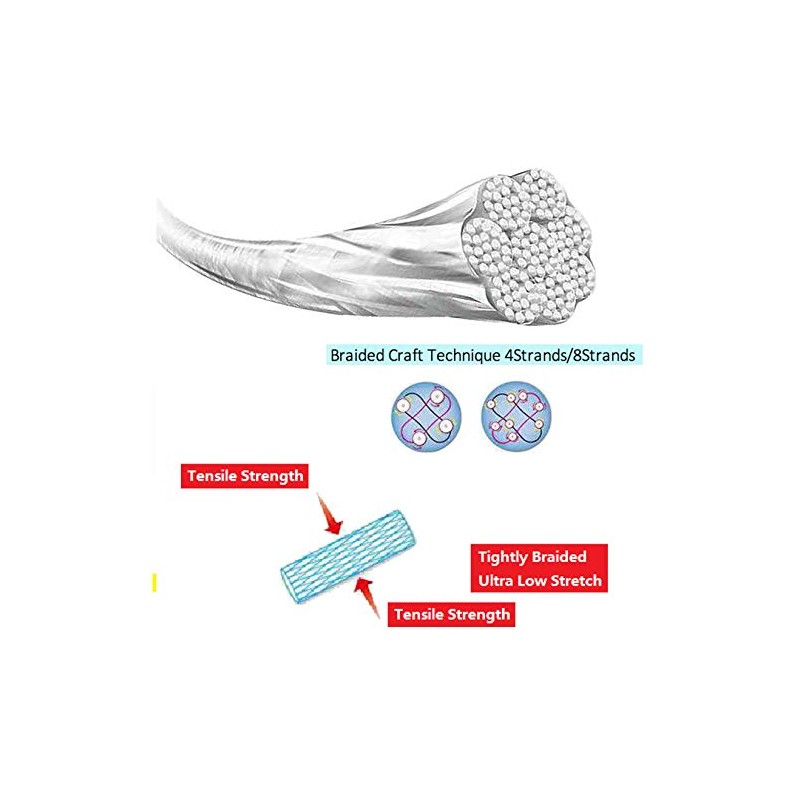 OCEAN CAT 4 Strands Braided Fishing Line Zero Stretch Smooth