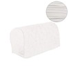 LERTREE Pack of 2 Velvet Soft Sofa Arm Slipcovers Elastic