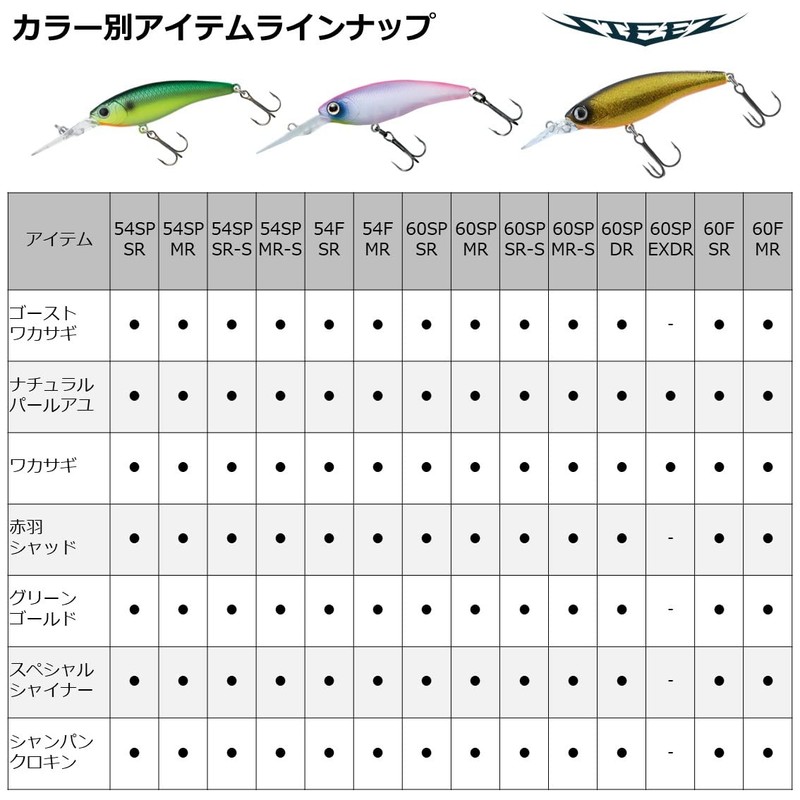 DAIWA STEEZ Shad 60SP SR Natural Ghost Shad Bus Lure