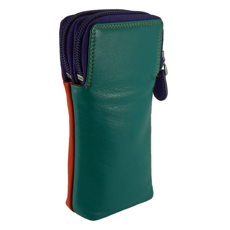 Hide and Sleek Multi-Coloured Soft Leather Double Spectacle Glasses Case