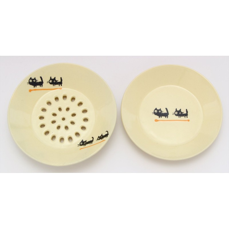 窯元 sousen Medium Plate Orange 15 cm Seto Ware Drainer Plate