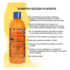 Shampoo Anti Caida Placenta Golden 950 Ml