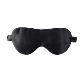 Aroy Luxury Silk Sleep Mask 100% Mulberry Silk Eye Mask/Anti-Aging (Black)