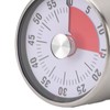 Mechanical Countdown Timer 60 Minute Magnetic Stainless Steel Visual Kitchen