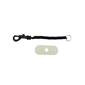 ChuBuddy Springz Chew Holder Black with Natural Strap| for Sensory, Autism, ADHD, Ages 3+