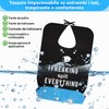 TNEDFOD Bavaglino per Adulti, Lavabile e Riutilizzabile, Bavaglino Adulti Impermeabile,