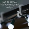 ZEACCT Pack of 100 Mini Gutter Hooks, Plastic Fairy Lights