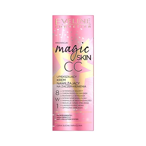 Eveline Cosmetics Magic Skin CC Moisturising Cream Anti-Redness 8in1 50ml