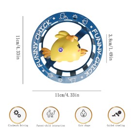 TAIZER Wind-up Toy, Chicken Toy, Chicken Toy Gift, Wind-Up Toy Chick for Toddlers with Outer Frame Roll, Various Playing Options