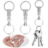 11pcs Quick Release Keychain, Detachable Dual Pull Apart Key Chain