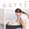 Pizuna 100% Cotton Fitted Crib Sheet Dark Blue, 400 Thread