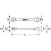 KS Tools 503.4656 4 in 1 GEARplus reversing double ratchet