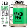 Naked Nutrition UNFLAVORED PEA PROTEIN POWDER - 5LB - VEGAN
