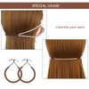 ieron 15pcs Elastic Hook Hair Tie, Open Ponytail Hooks, Hair