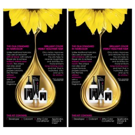 Garnier Olia Ammonia-Free Brilliant Color Oil-Rich Permanent Hair Color, 3.0 Darkest Brown (Pack of 2) Brown Hair Dye