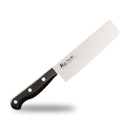 Shimomura Industry MSL-105 Nakiri Slim, 6.5 inches (165 mm), Molybdenum Vanadium Steel, Dishwasher Safe, Made in Niigata, Tsubamesanjo, Black