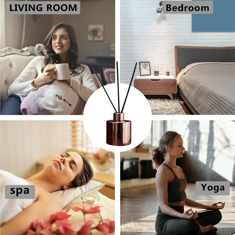 Aromagic Reed Diffuser Set,4oz Cherry&Barry Scented Diffuser with 5 Reed