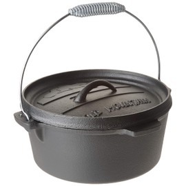 Old Mountain 4 Quart Camp Oven with No Feet And Flanged Lid