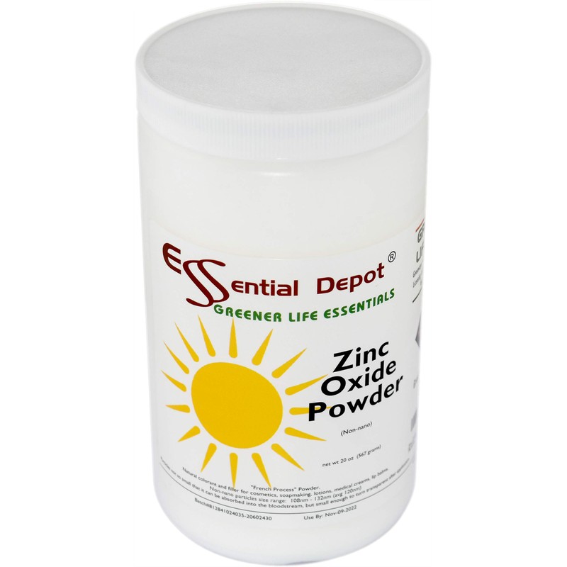 Zinc Oxide Powder - 20 oz. - Non-Nano Particles -