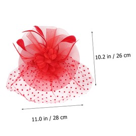 Baluue Women Feather Hair Clip Headdress Elegant Bridal Accessory for Weddings and Parties Lightweight Floral Design Hairpin Hairband for Women