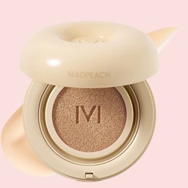 Mad peach plain velvet mat cushion, 21 neutral beige, 1 piece / 매드피치 플레인 벨벳 매트 쿠션, 21 뉴트럴베이지, 1개