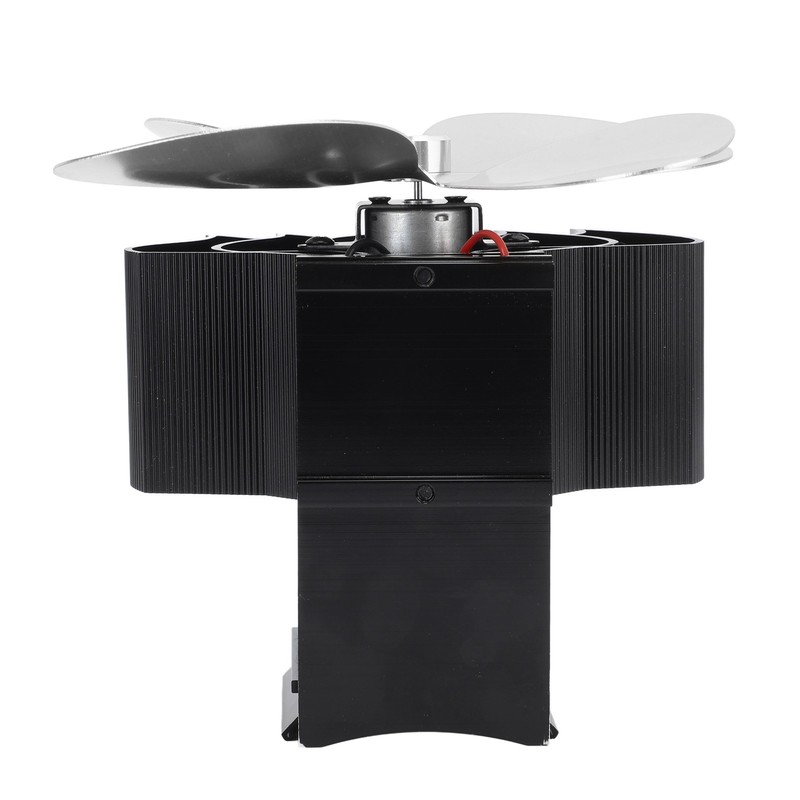 Wall Mounted Fireplace Fan 4 Blade Heat Powered Wood Stove