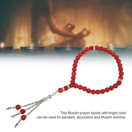 33 Beads Resin Muslim Prayer Beads Tesbih Allah Rosaries Islamic Worship Necklace Bracelet for Eid Ramadan Decorations