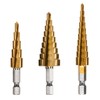 RENNIE TOOLS - 3 Piece Large HSS Step Cone Drill