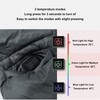 USB Heated Blanket Dark Grey 3 Temp Modes 52x43in Soft